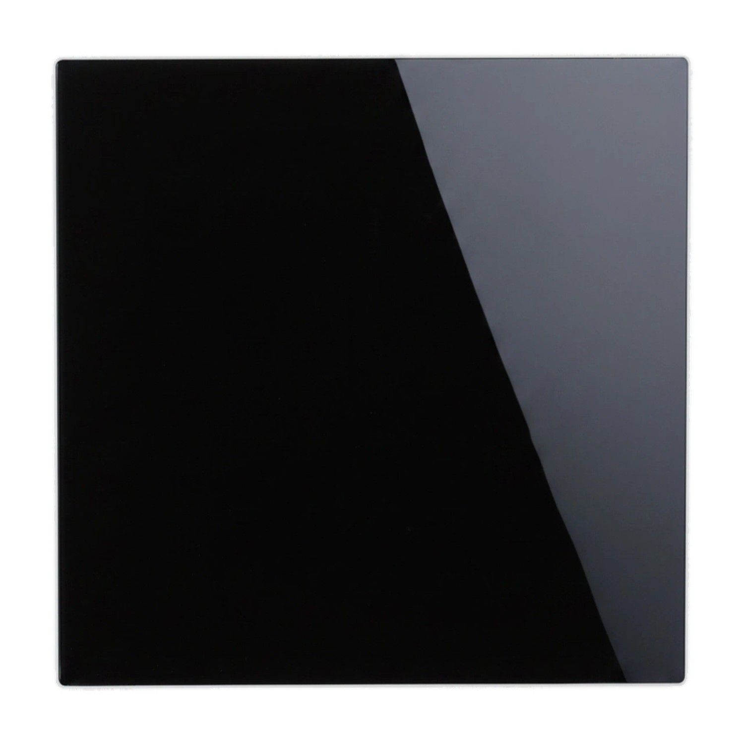Relaxdays Magnettafel Glas Metall Schwarz Magnetisch Beschreibbar 50 x 50 cm 3 kg