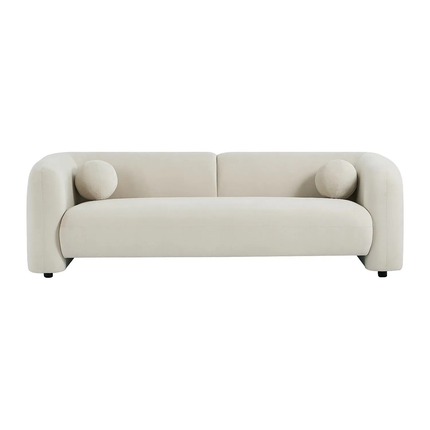 Vente-unique Sofa Ohne Schlafmöglichkeit Ovotas Beige 226 cm