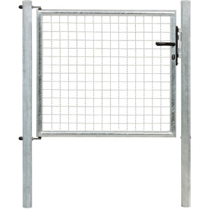 Feuerverzinktes Einzeltor (75x100 cm) für Maschendraht- und Fix-Clip Pro-Zaun, inklusive Pfosten.