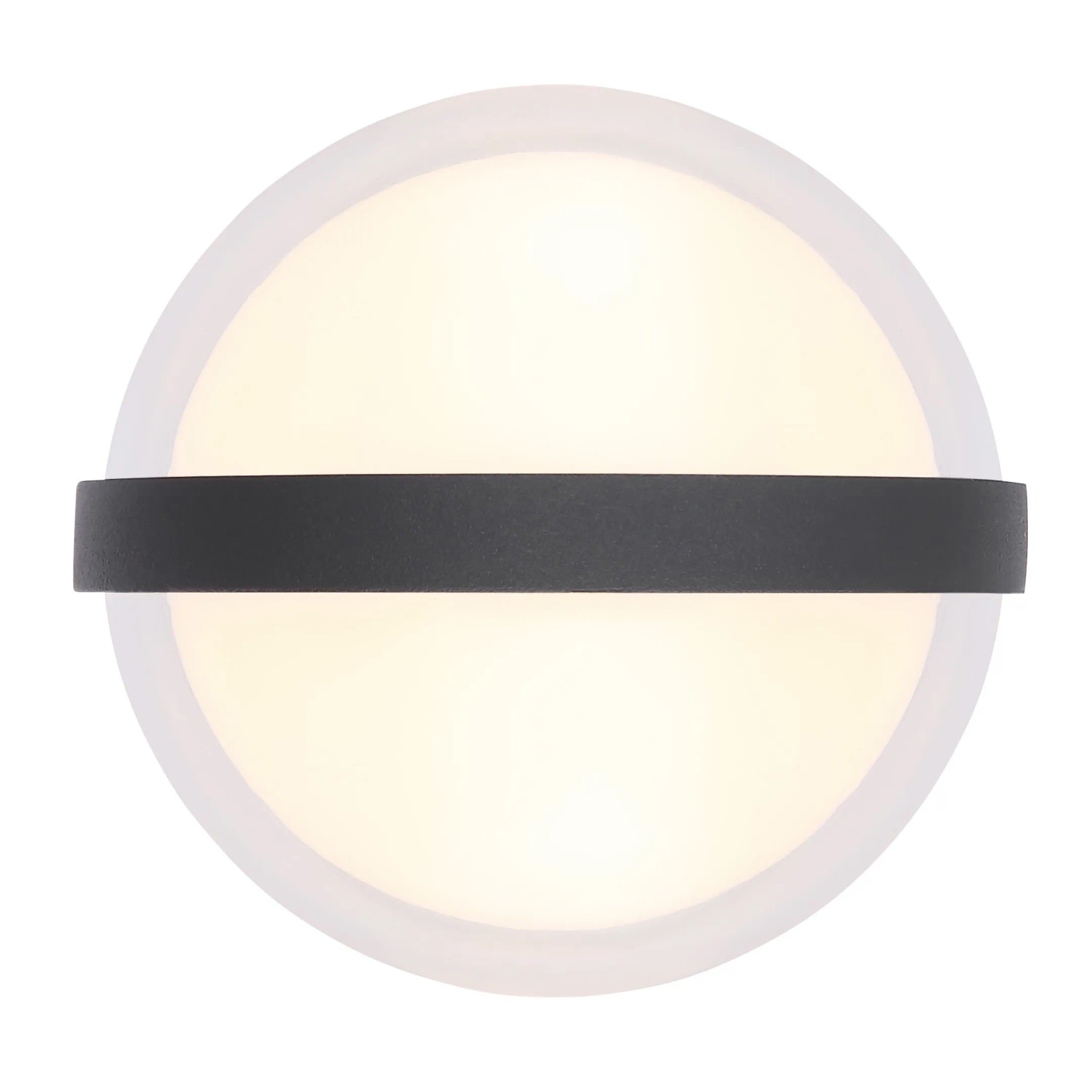 Runde Globo Außenleuchte Illi, Aluminium anthrazit, Ø 11 cm. Moderne Wandleuchte für den Außenbereich.