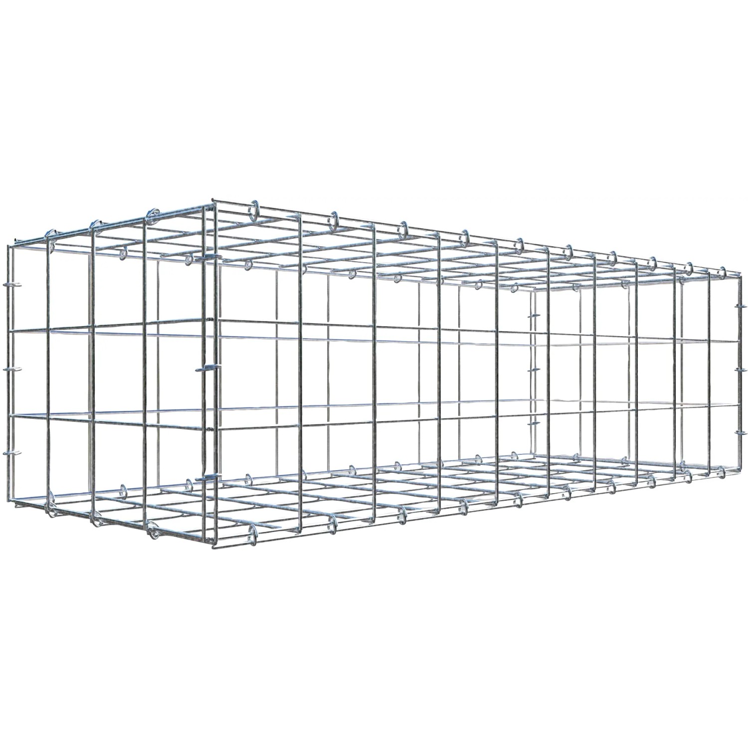 Gabiona C-Ring-Gabione 30 x 100 x 40 cm Maschenw 10 x 10 cm