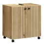 Trendteam Waschbeckenunterschrank Pure Bliss, Artisan Eiche, 60 cm mit Rollen.
