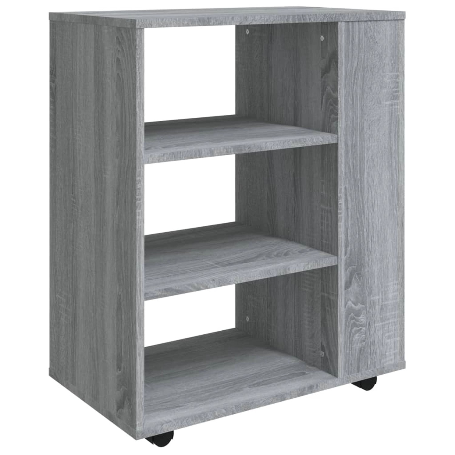 vidaXL Aktenschrank Rollschrank Grau Sonoma 60x35x75 cm Spanplatte günstig online kaufen