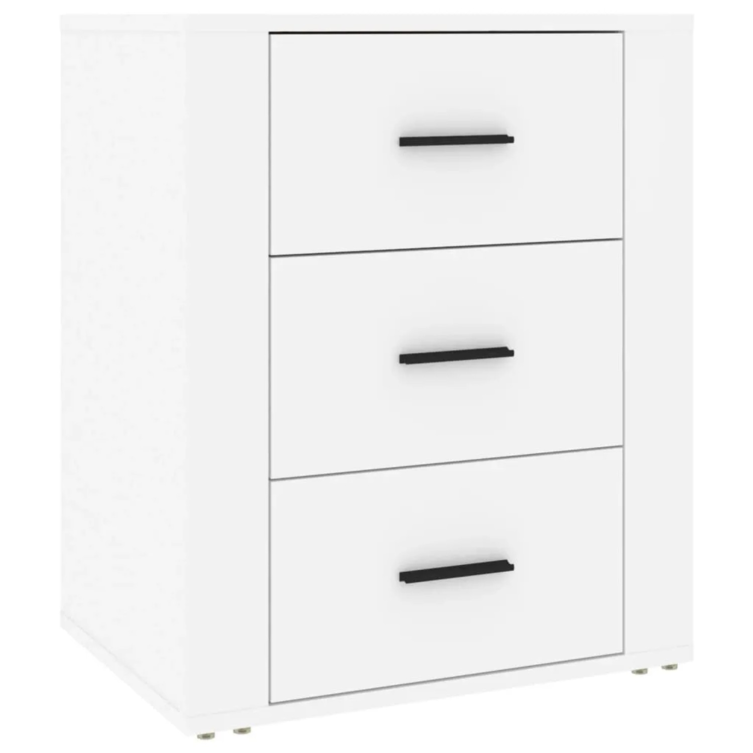 vidaXL Nachttisch Weiß 50x36x60 cm Holzwerkstoff 816712