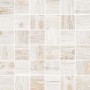 Mosaikfliese Oak Shabby White, 30x30 cm, Feinsteinzeug in Holzoptik für Wand und Boden.