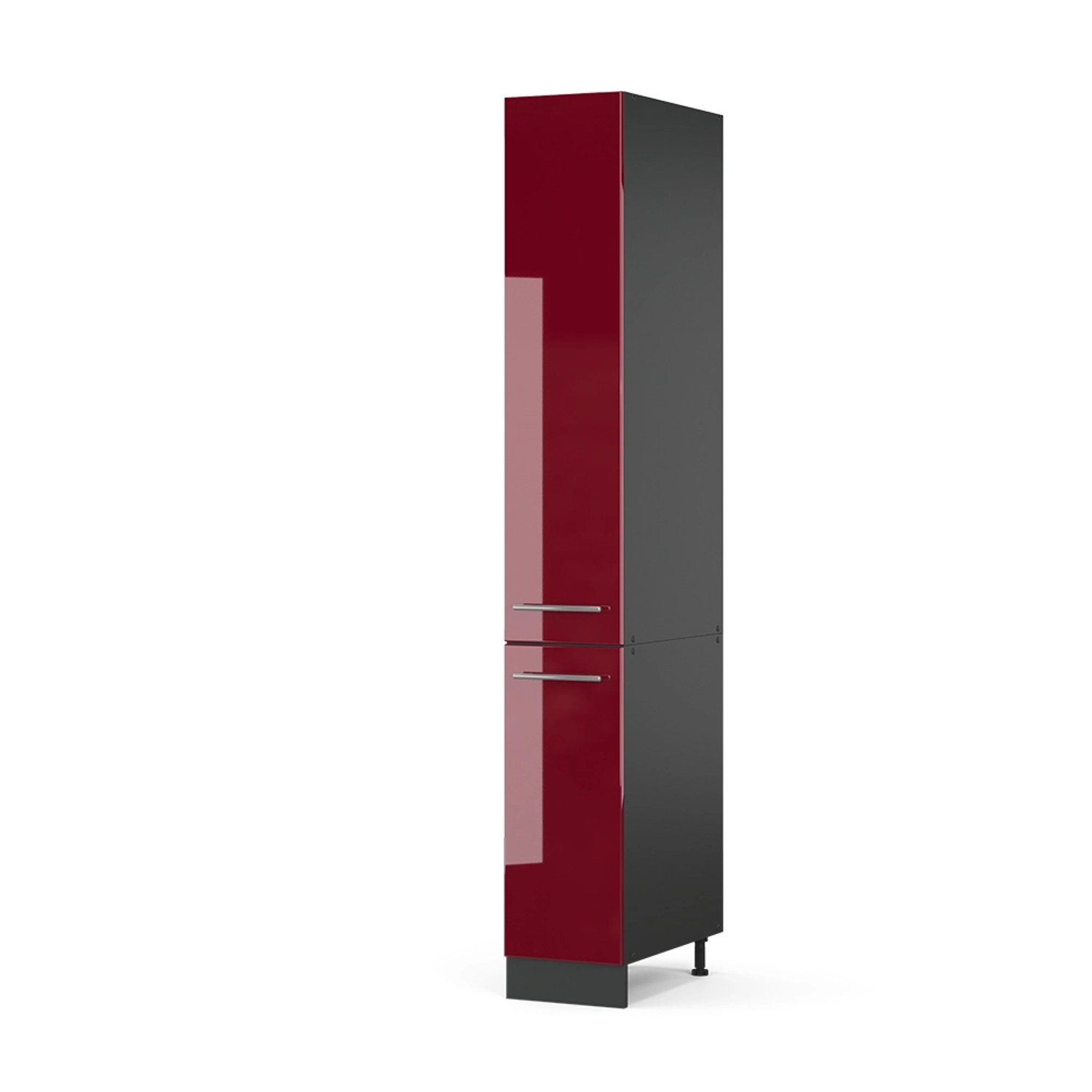 Vicco Apothekerschrank Fame-Line Medizinschrank für die Küche Bordeaux Hochglanz/Anthrazit 30 cm