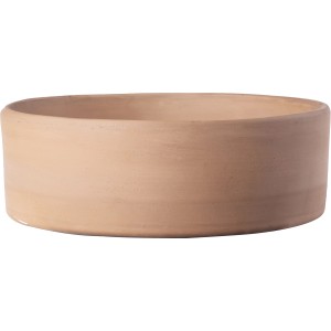 Deroma Modul'o Pflanzschale, Ø 23,9 cm, Terrakotta-Weiß, ideal für Garten und Terrasse.