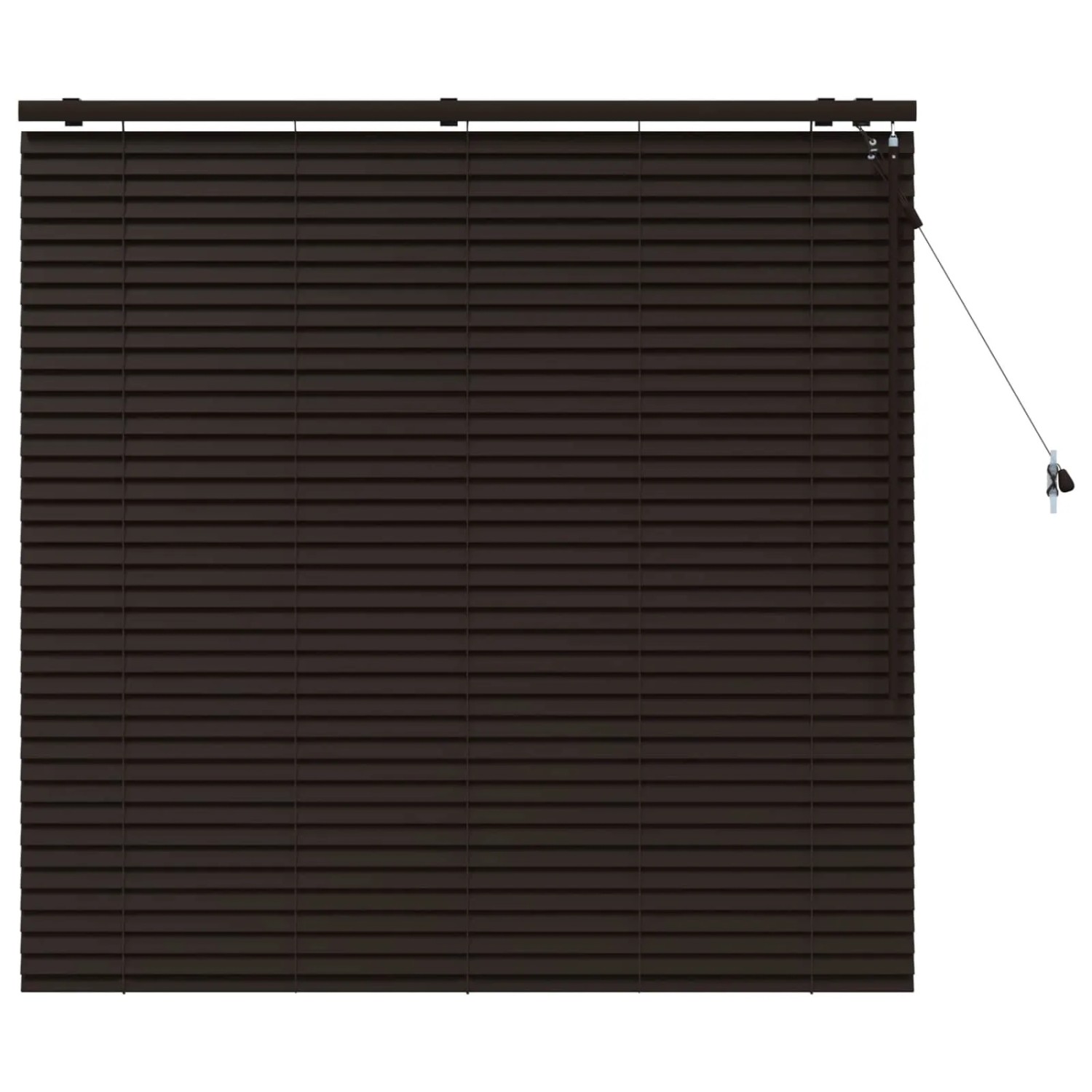 vidaXL Venezianische Jalousie Dunkelbraun 135 x 130 cm 35 mm 42015548