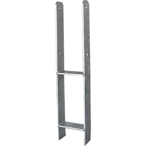 H-Pfostenträger, 60 cm, feuerverzinkt für Zaunbau und Sichtschutz.