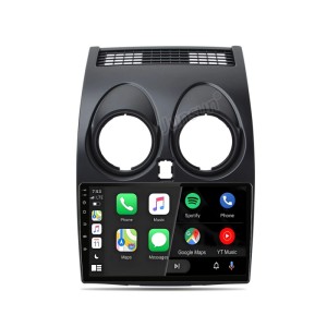 Junsun Autoradio für Nissan Qashqai J10 mit großem Touchscreen, CarPlay, Android Auto und GPS Navigation.
