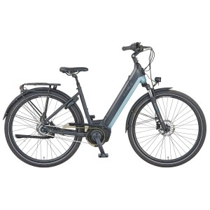 Prophete City E-Bike Geniesser 4.0 Damen, 28 Zoll, schwarz-matt/silber. Komfortables E-Bike mit tiefem Einstieg.