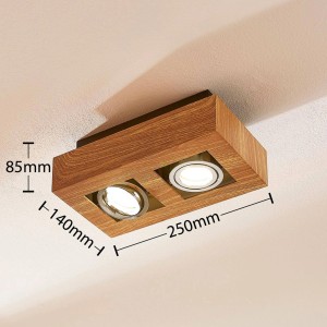 Arcchio Strahler Vince 9621713 Modern aus Metall 2-flammig GU10 Flurleuchte