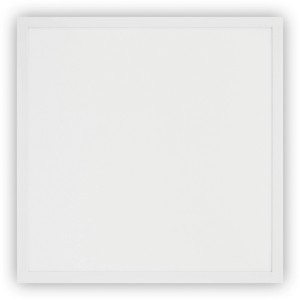 Quadratisches, weißes Näve Smart Home LED-Panel mit Backlight, 45 cm.