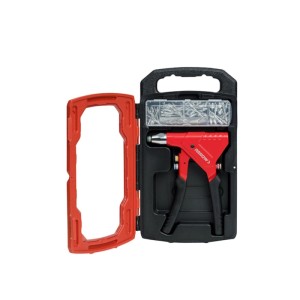 Arrow Blindnietzange RT189 Kofferset mit Zange, Nieten und Bohrern im Koffer.