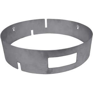 Grillanschlag aus Edelstahl, Ø 44,5 cm, schützt Grillgut vor dem Durchfallen.