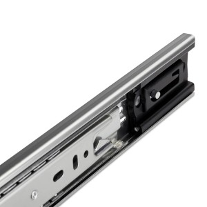 SOTECH Vollauszug aus Stahl, 450 mm, mit Selbsteinzug für Schubladen. Belastbar bis 45 kg.