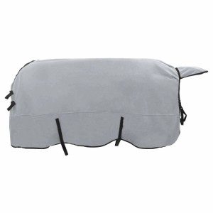 vidaXL Pferdedecke Hellgrau und Rosa Polyester 42013226