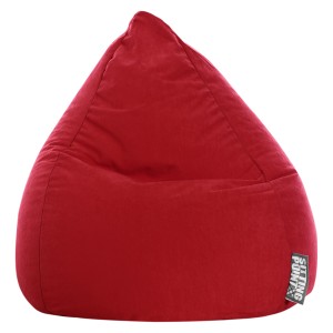 Roter Sitting Point Sitzsack Easy, 120 l. Bequemer, waschbarer Mikrofaser Sitzsack für Kinderzimmer.