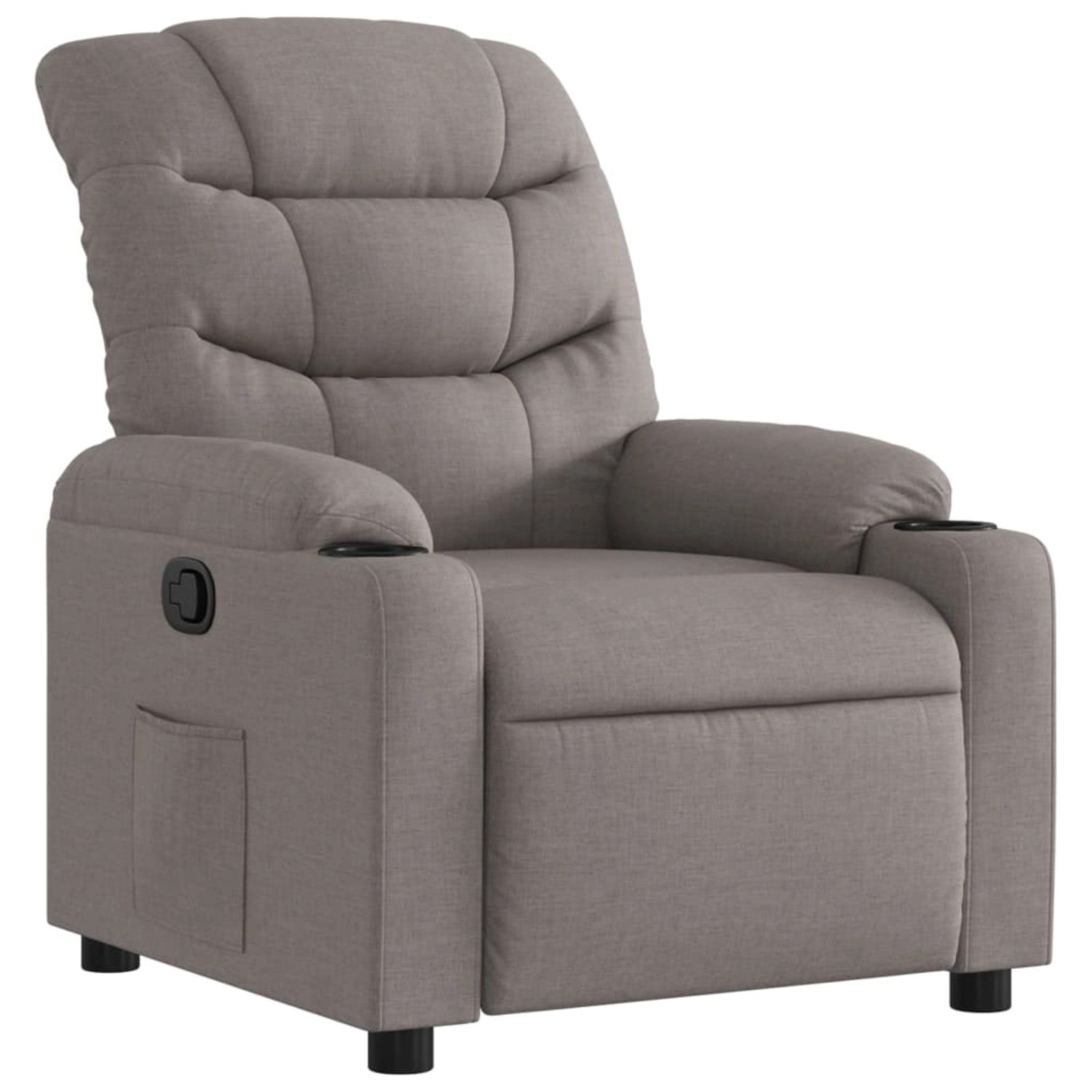 vidaXL Relaxsessel Taupe Stoff 374154