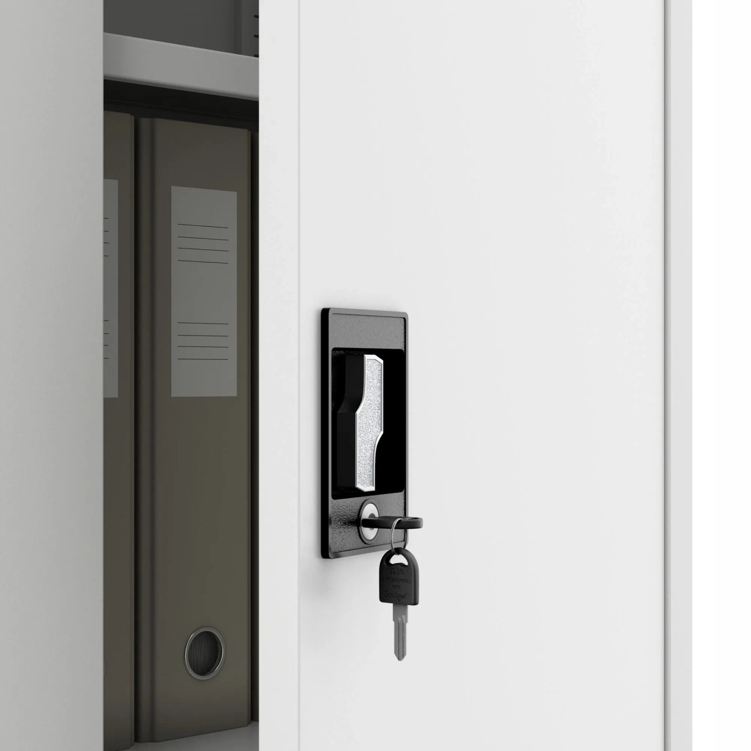 Jan Nowak Büro Aktenschrank ALEX 185 x 45 x 40 cm Weiß_8