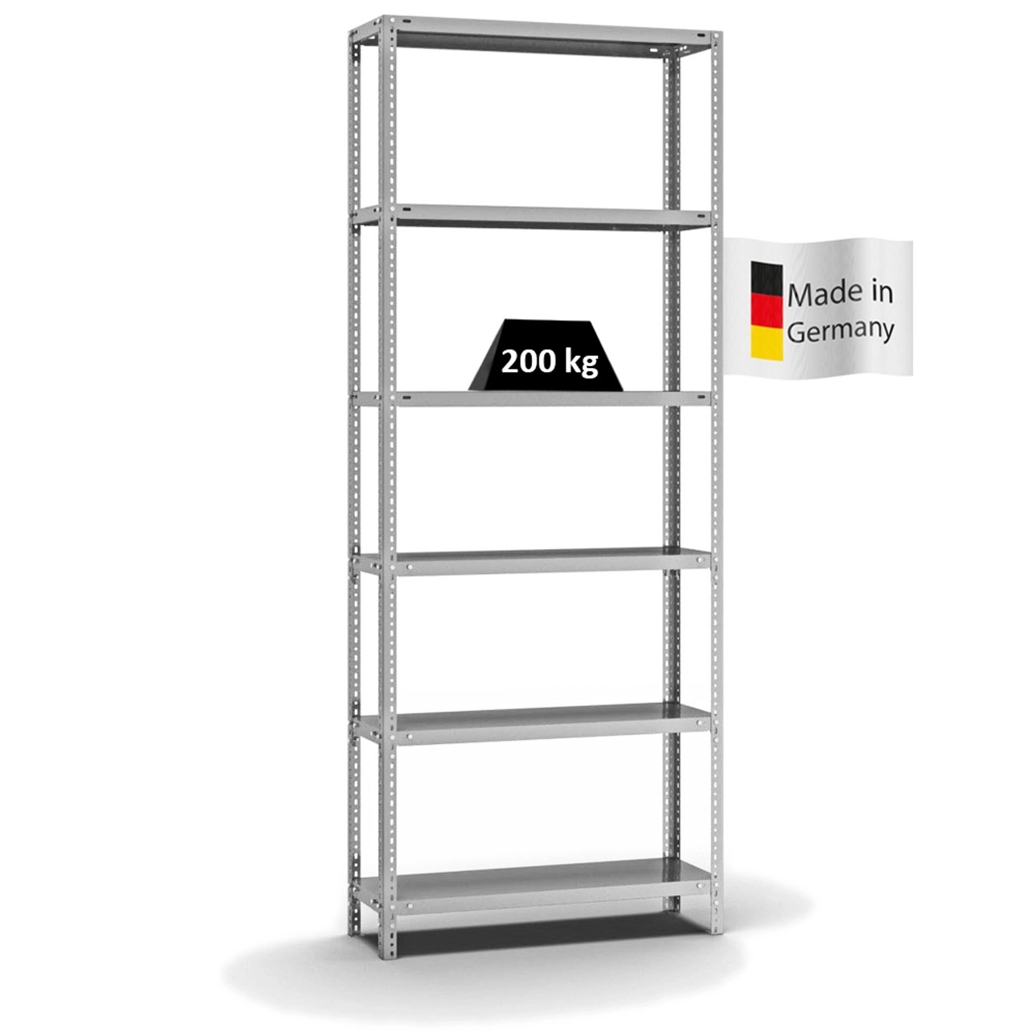 PROREGAL Fachbodenregal Schraubsystem Medium-Duty Grundregal HxBxT 250 x 10 günstig online kaufen