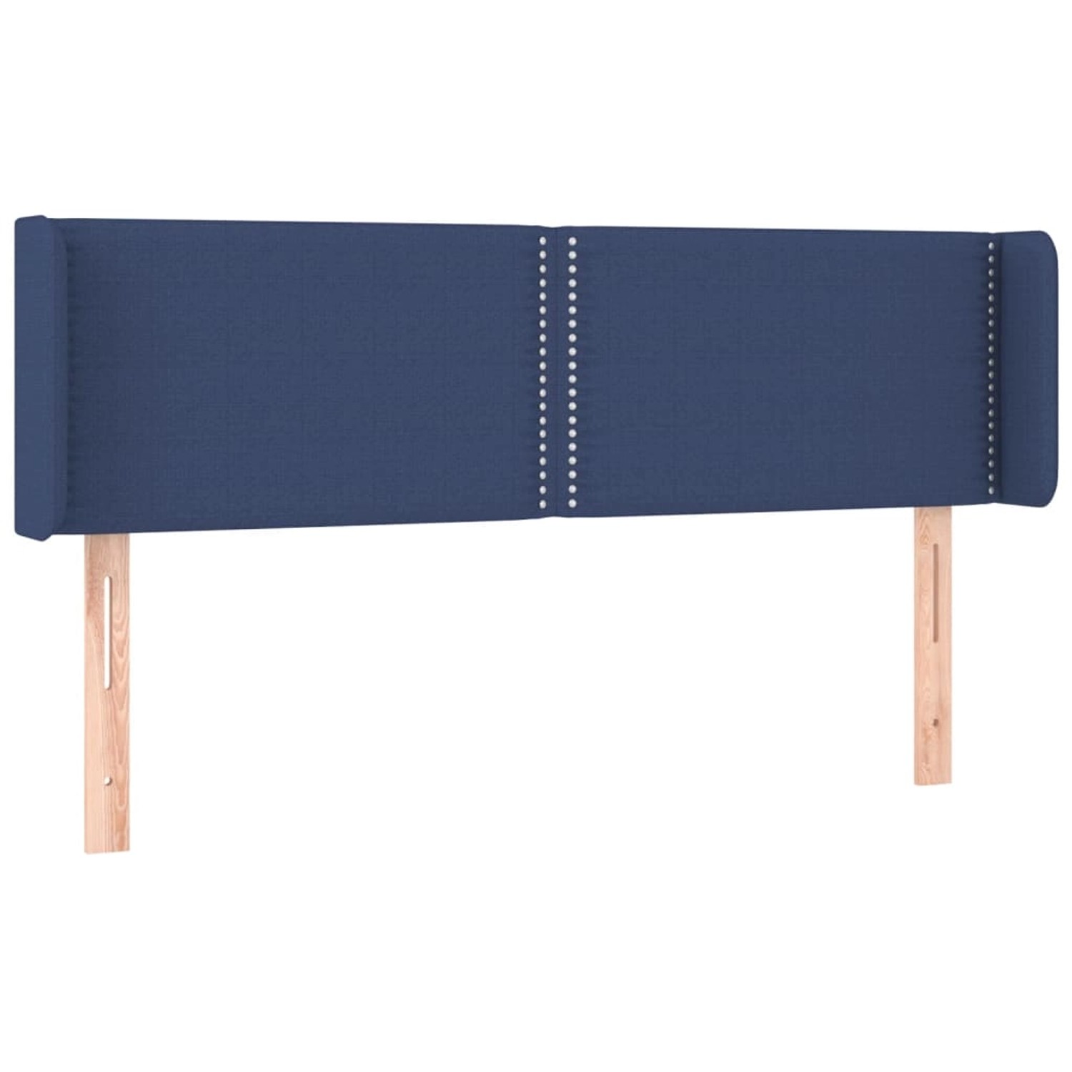 vidaXL LED Kopfteil Blau 147x16x78/88 cm Stoff 3123100