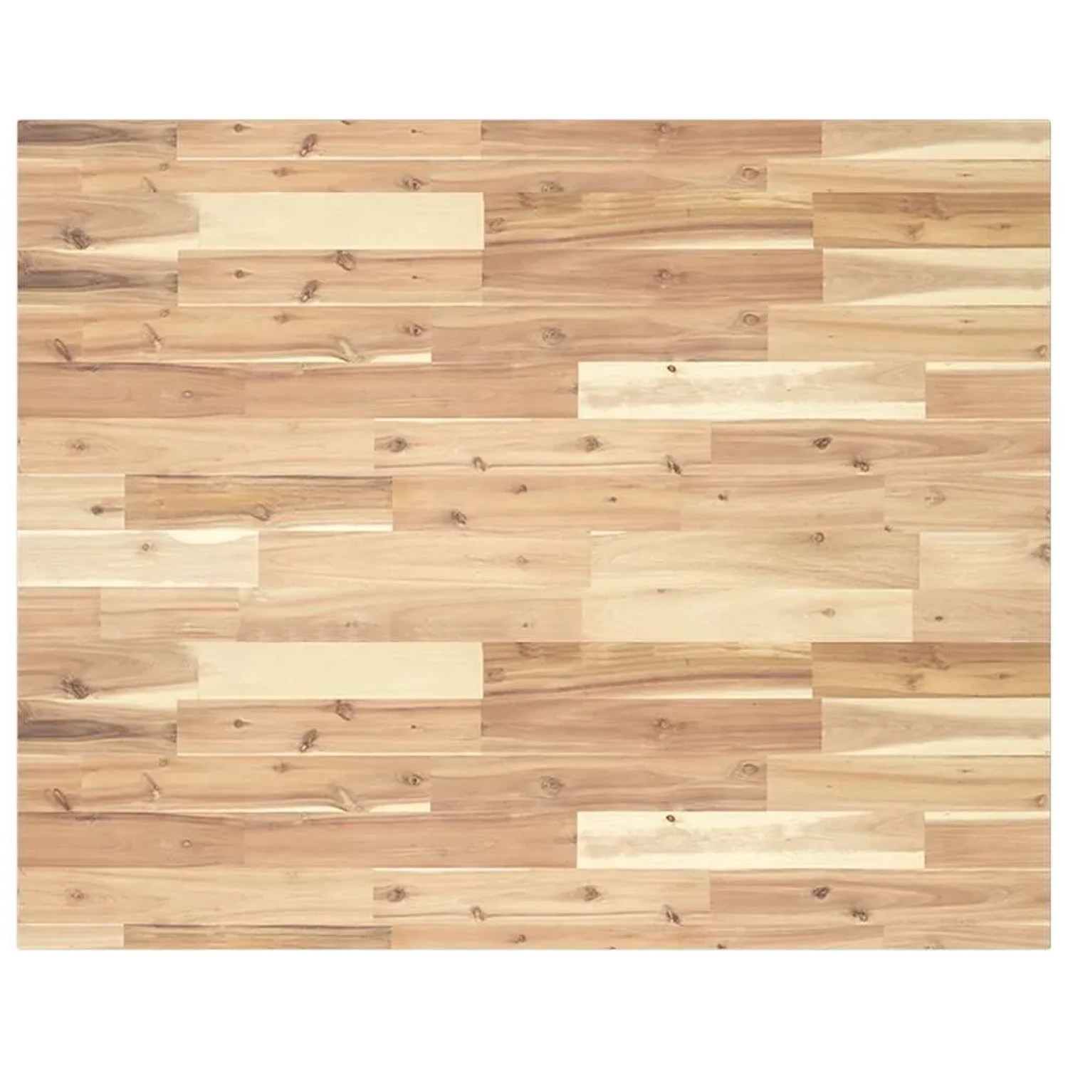 vidaXL Schreibtischplatte Unbehandelt 100x80x2 cm Massivholz Akazie 3279732