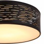 Schwarze LED-Deckenleuchte Tunno (Ø 38 cm) mit Muster für stimmungsvolles Licht.