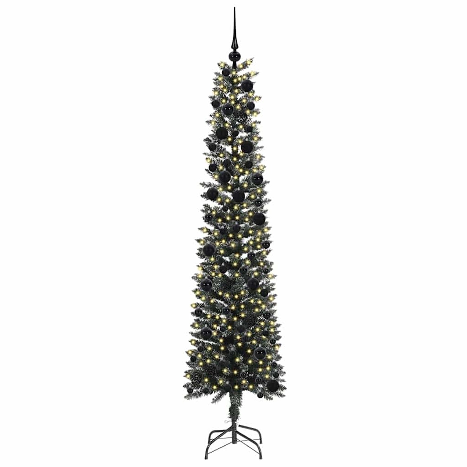 vidaXL Künstlicher Weihnachtsbaum mit 300 LEDs Grün 58 x 58 x 240 cm 3395965