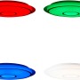 LED-Deckenleuchte Ronny, 56 cm, Weiß, mit Farbwechsel und Sternenhimmel-Effekt.