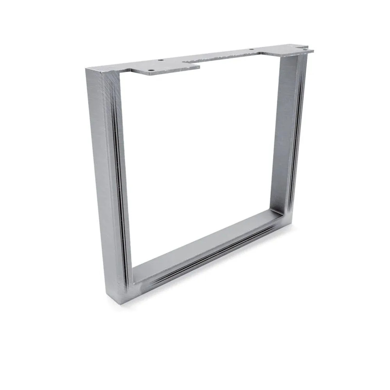 HEVVA Möbelbein GRAZ 25 cm Hoch 30 cm Tief 1 Stück Rohstahl-Klarlack