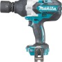 Makita 18V Akku-Schlagschrauber DTW1001Z Solo, blau-schwarz, mit montiertem Steckschlüssel.