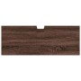 vidaXL Waschbeckenunterschrank in Braun Eiche Optik, 80x30x60 cm.