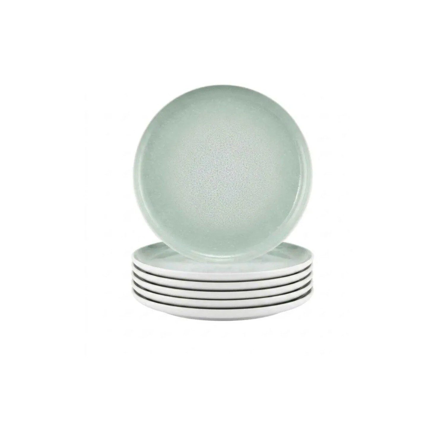 Seltmann Weiden Sento Home Brotteller 16,3 cm 6er Set Aura Mint