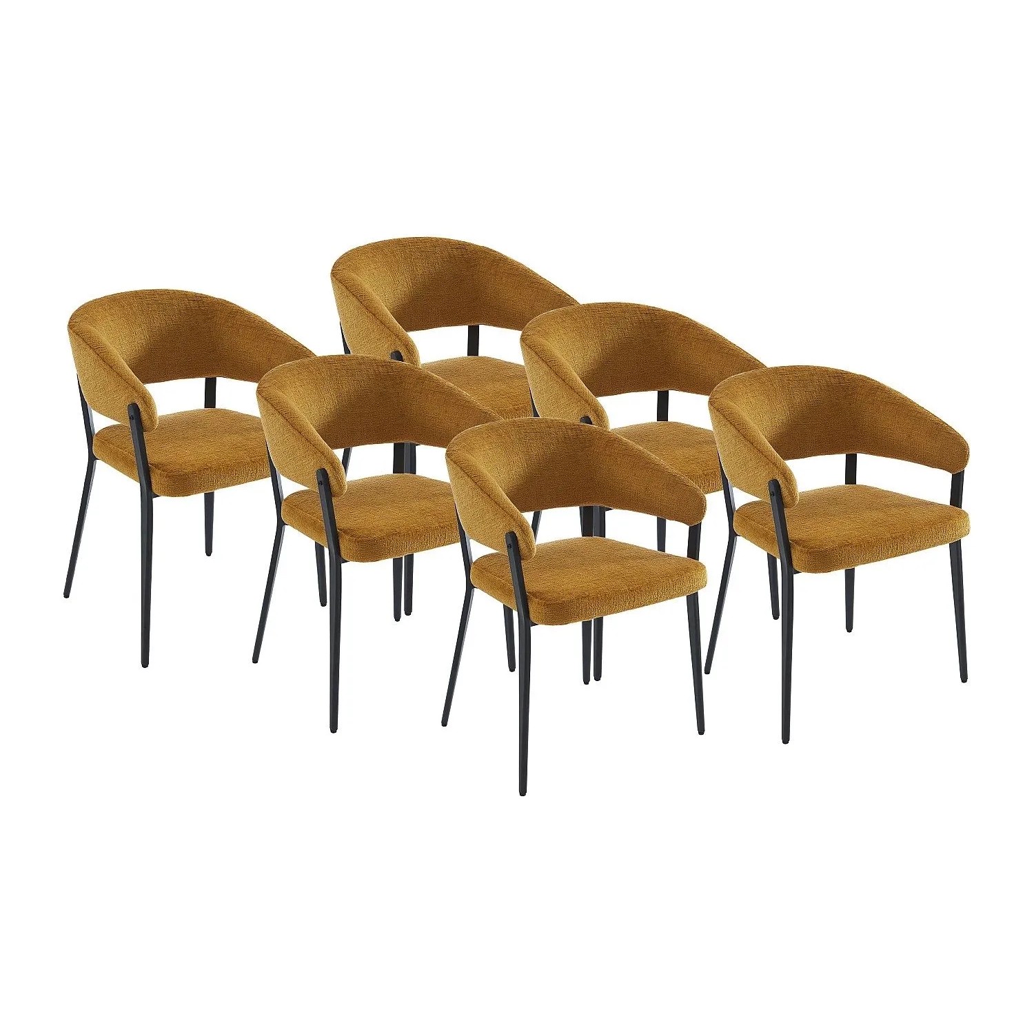 Vente-unique Stuhl Avrela Senffarben 56 cm