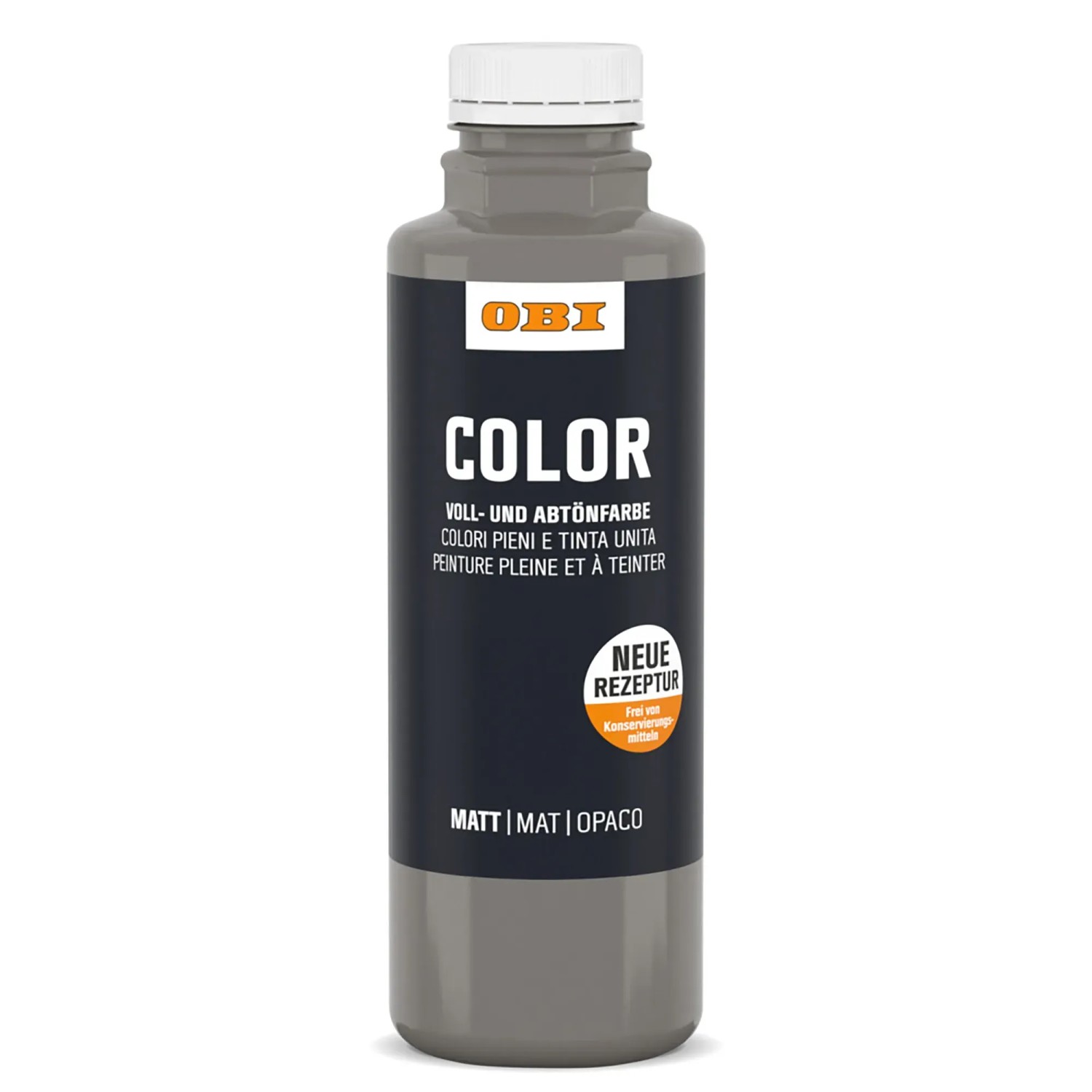 OBI Color Voll- und Abtönfarbe 500 ml Steingrau