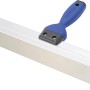 LUX Rakel Comfort 400 mm: Tapezierwerkzeug mit blauem Griff und rostfreier Stahlklinge.