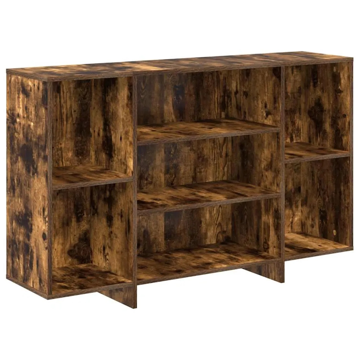 vidaXL Sideboard Räuchereiche 120x30x75 cm Holzwerkstoff 813065