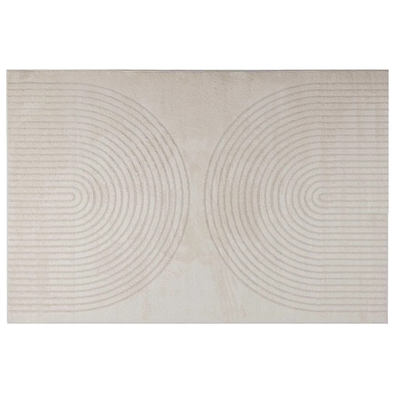 vidaXL Bereichsteppiche GALATI Creme 170 x 120 cm Polyester 42022793