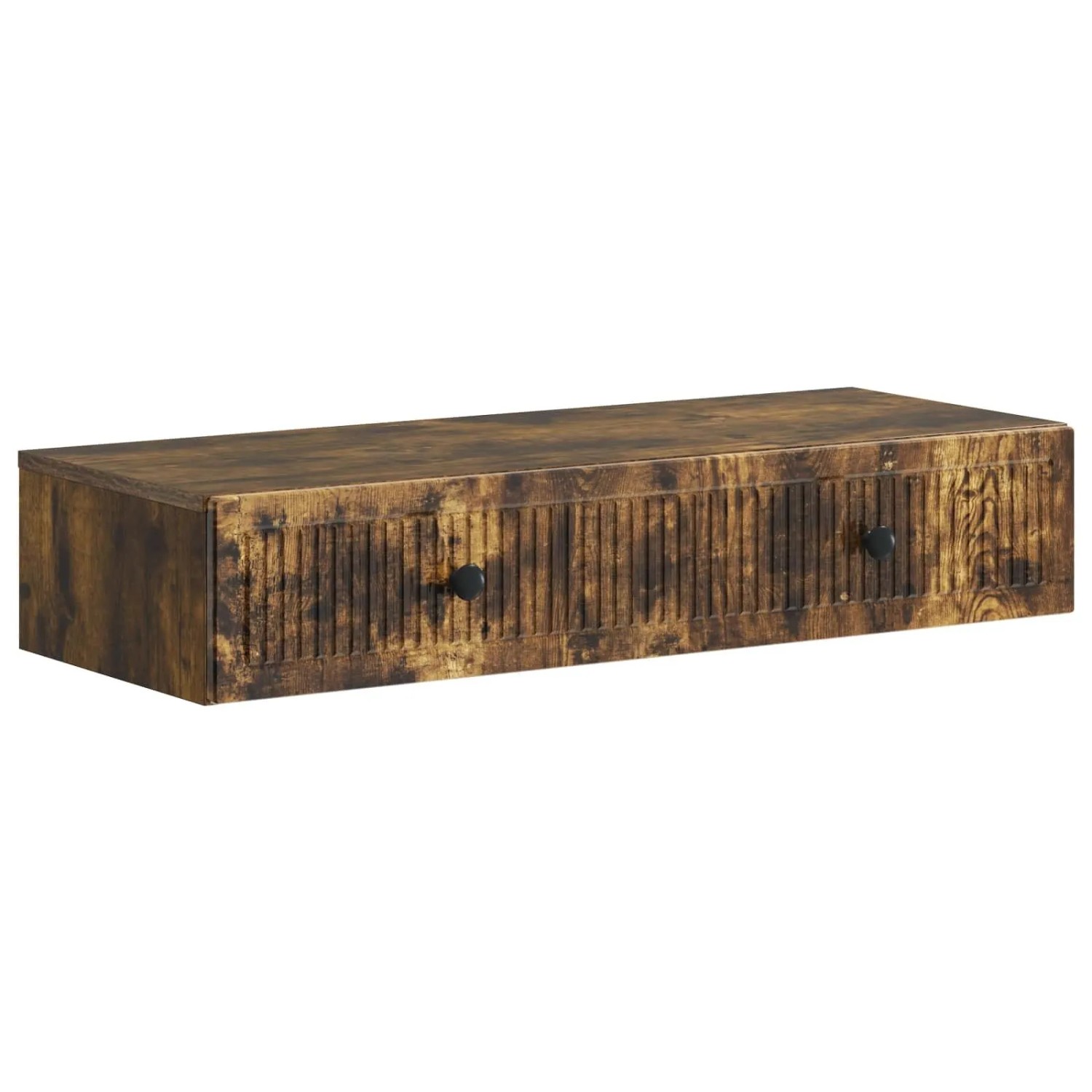 vidaXL Wandmontierter Beistelltisch Geräucherte Eiche Holzwerkstoff 897990