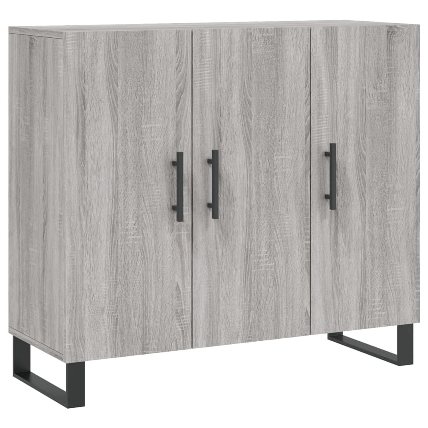 vidaXL Sideboard Grau Sonoma 90x34x80 cm Holzwerkstoff 828138 günstig online kaufen