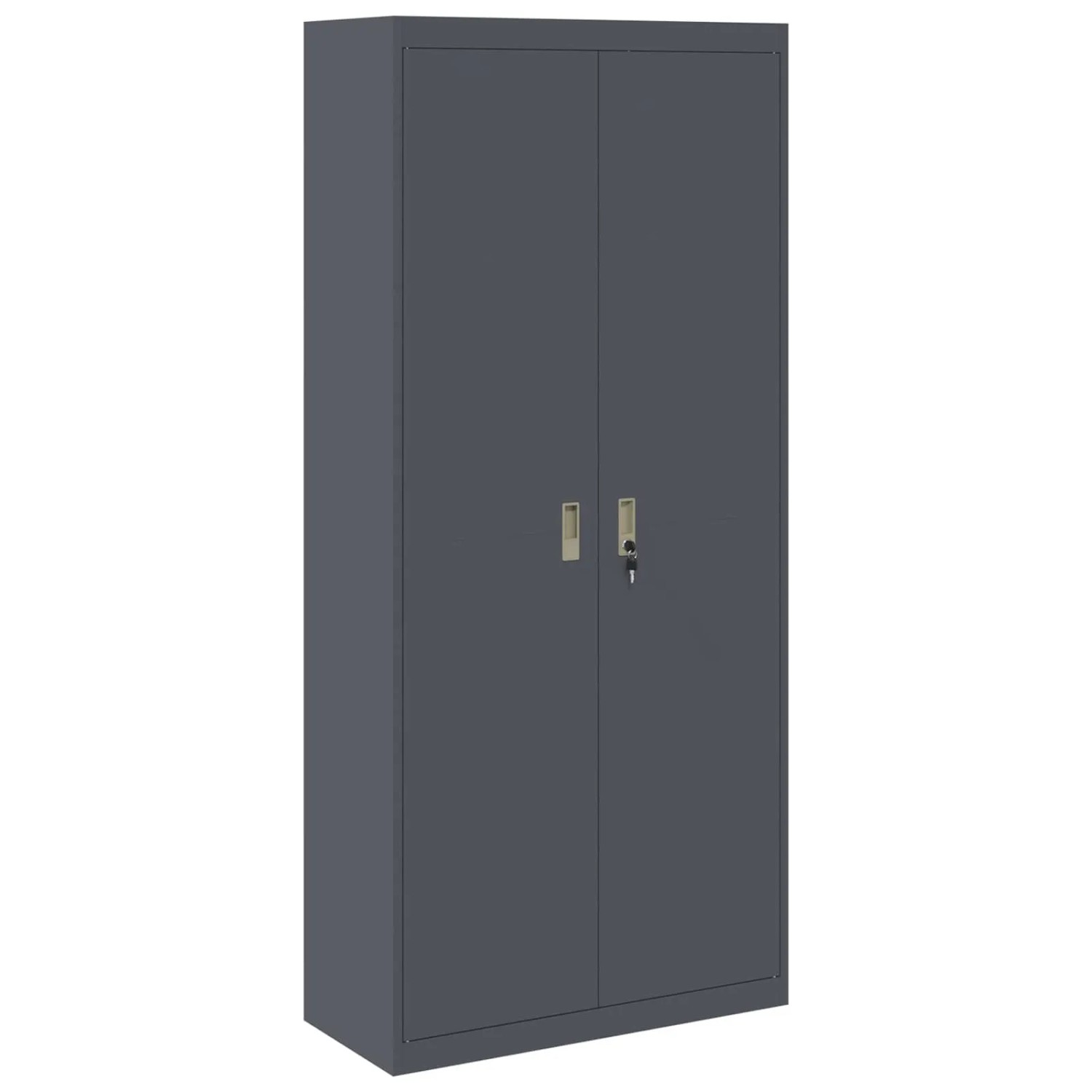 vidaXL Aufbewahrungsschrank 2 Stk Anthrazit 90 x 40 x 200 cm Stahl 3406174