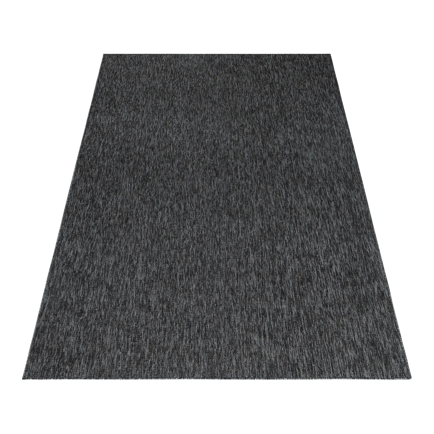 Anthrazit Kurzflorteppich Nizza (200x290 cm) von Ayyildiz. Schlichtes, meliertes Design.