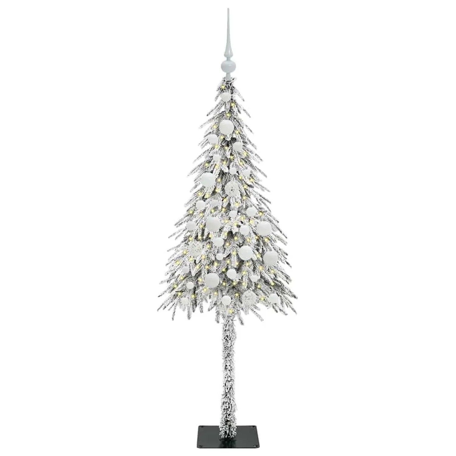 vidaXL Weihnachtsbaum mit 150 LEDs Weiß 120 cm PE und Stahl 3396206