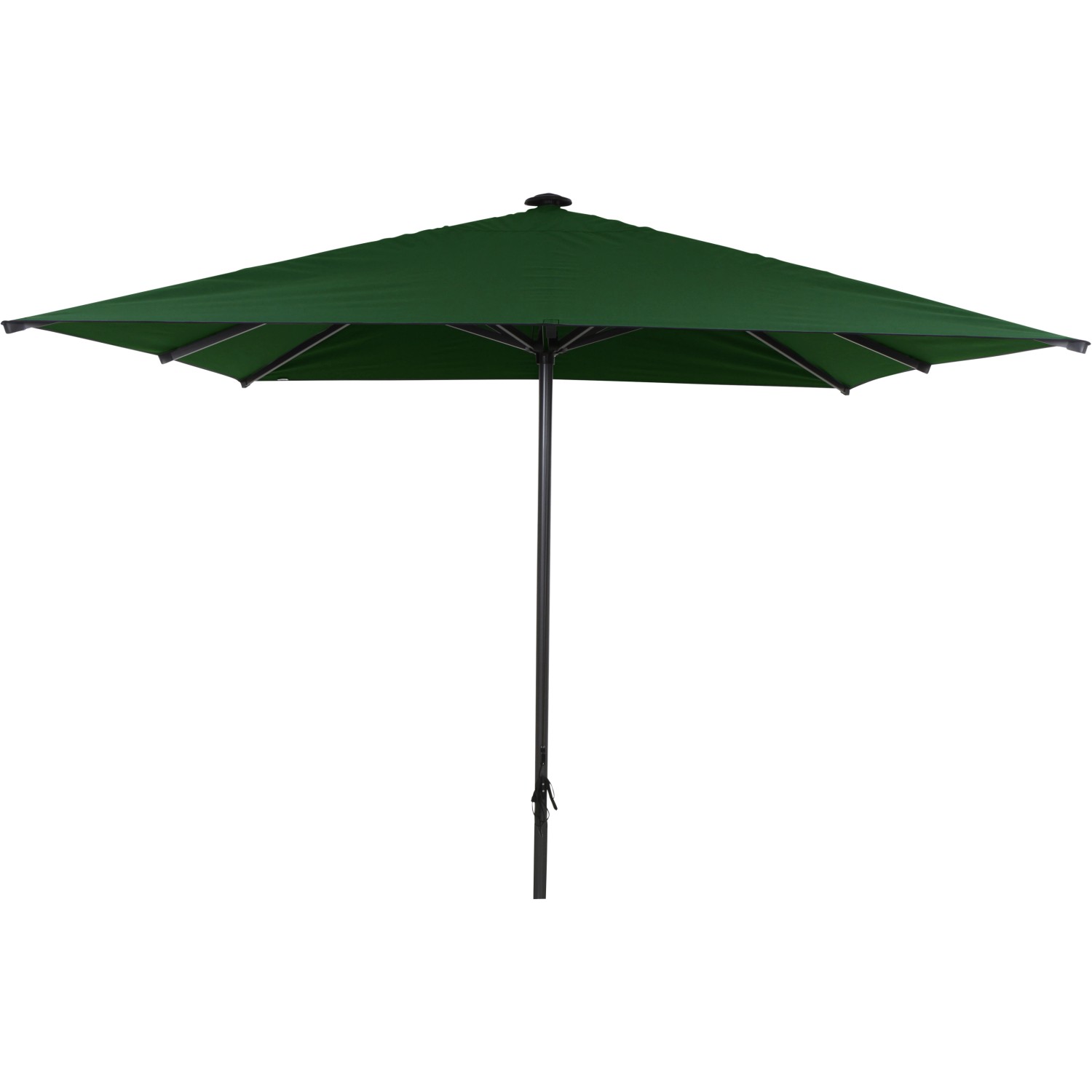 Siena Garden Marktschirm Gastro 300 cm x 300 cm Grün mit Seilzugmechanik