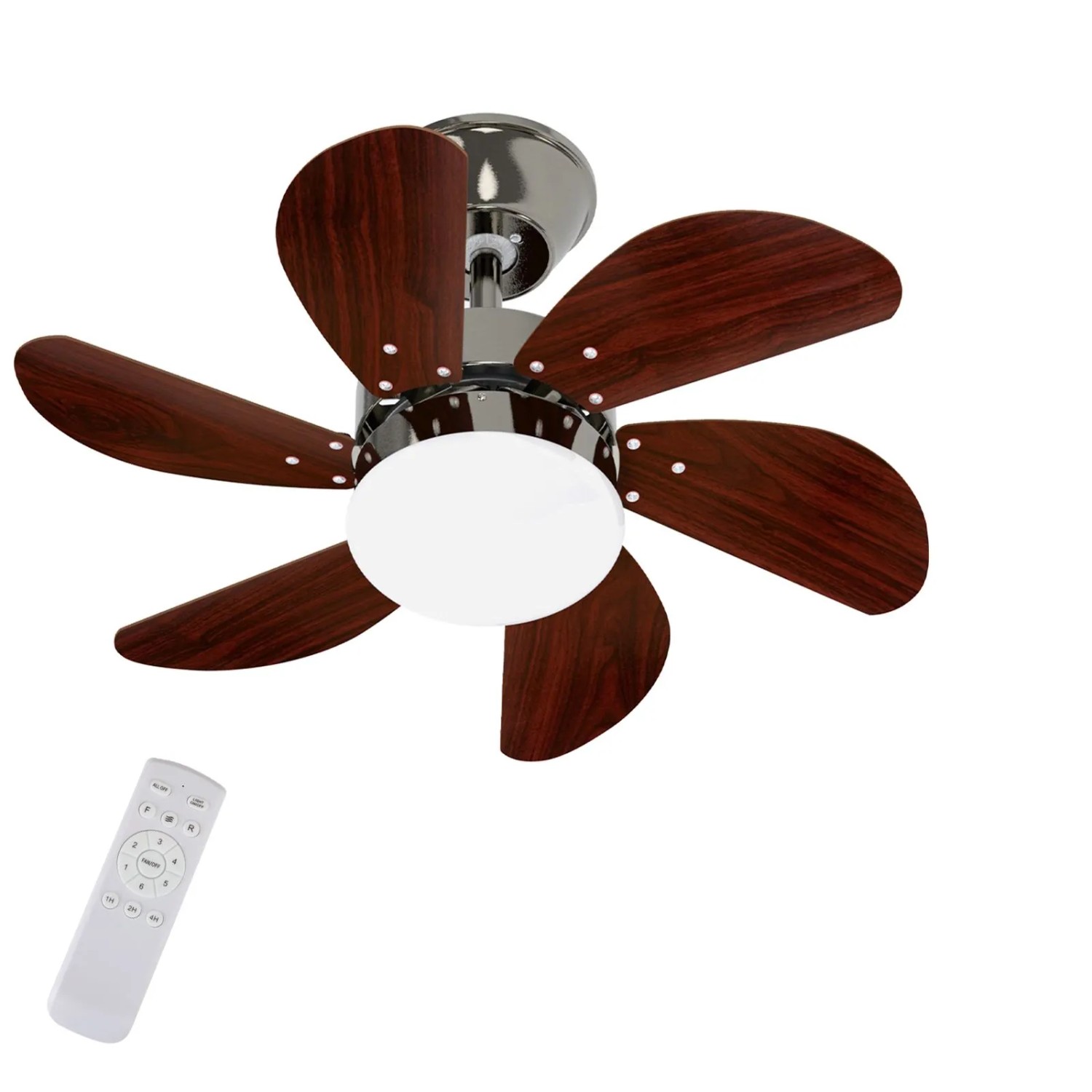 NETTLIFE Deckenventilator aus Metall L75 Silber