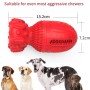 Rotes Petsation Kauspielzeug Rocket für Hunde, robust und interaktiv.