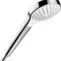 Hansgrohe Croma Select S Handbrause, Vario EcoSmart, 3 Strahlarten, weiß/chrom.