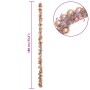 vidaXL Weihnachtskugelgirlande Rose Gold 186 cm Polystyrol 42019697_7
