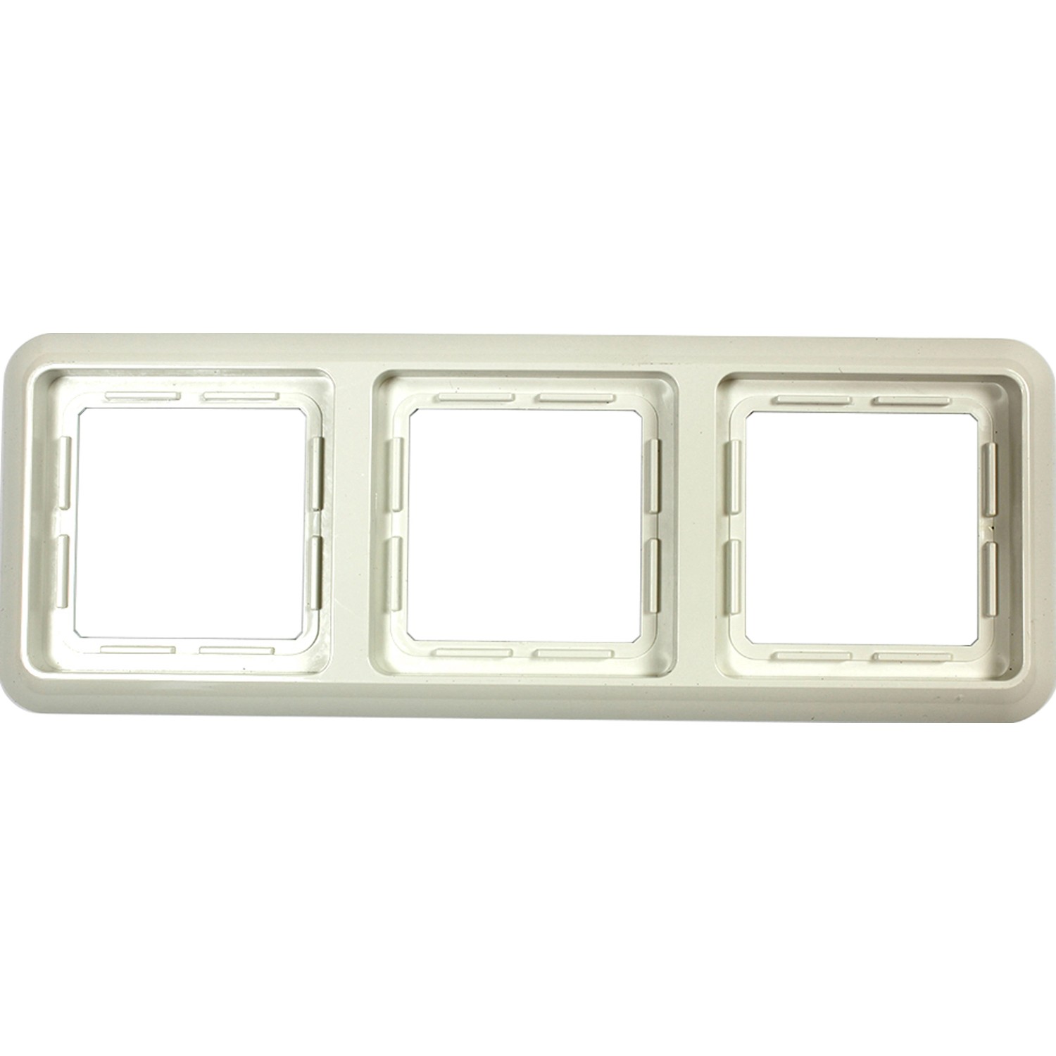 ASS Abdeckrahmen 3-fach Finesse Ultraweiß